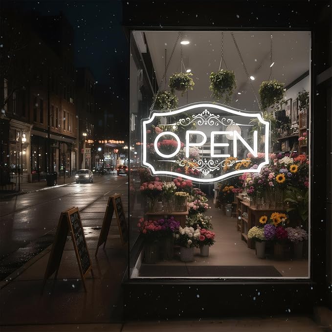Open Sign for Business, LED Dimmable Neon Open Sign - Image 6