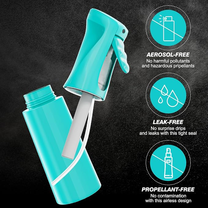 IMPORX Continuous Spray Bottle for Hair 2 Pack Home Essentials Spray Bottles - Image 4