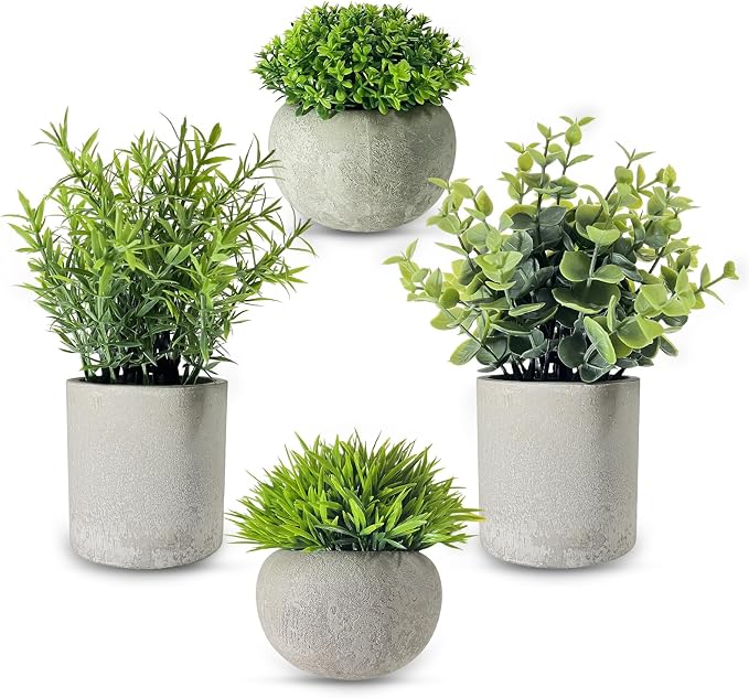 Artificial Potted Plants Small Faux Plants by Unknown