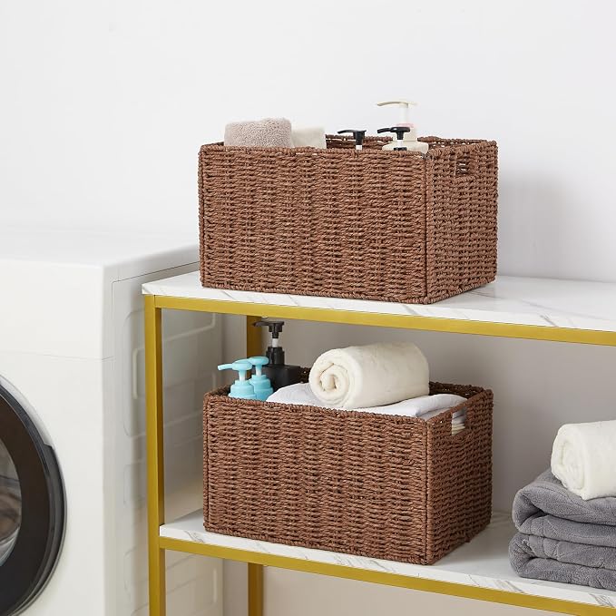 Vagusicc Wicker Storage Basket, Small Storage Baskets - Image 2