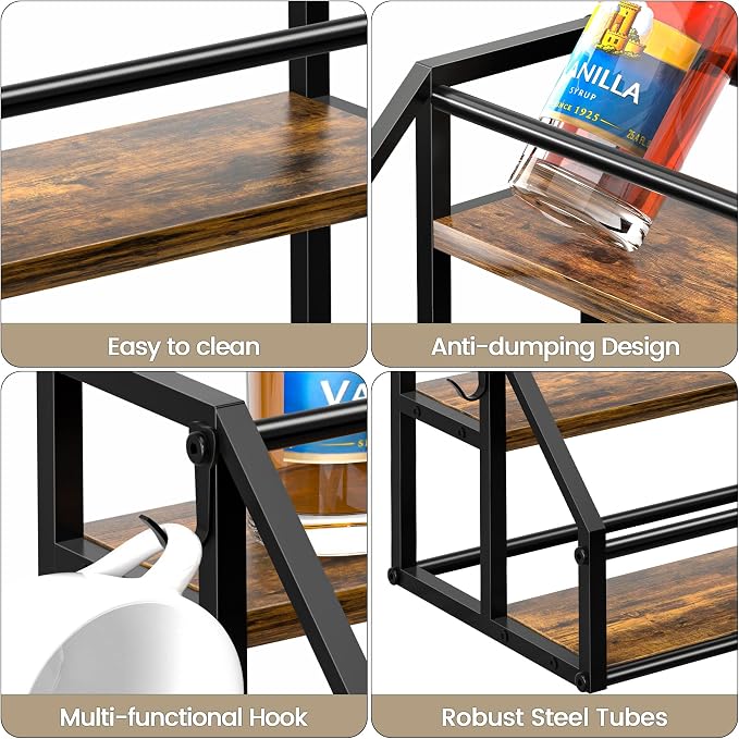 Coffee Syrup Rack Organizer, Syrup Bottle Holder Stand - Image 5