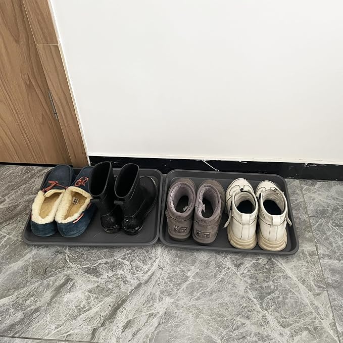 PetLike Boot Tray for Entryway Indoor, Pet Food Mat, 16.7 x 12.8 inch 2 Packs - Image 3