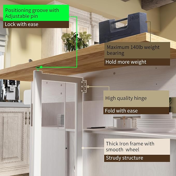 ASTRONAPE Kitchen Island Cart - Image 5