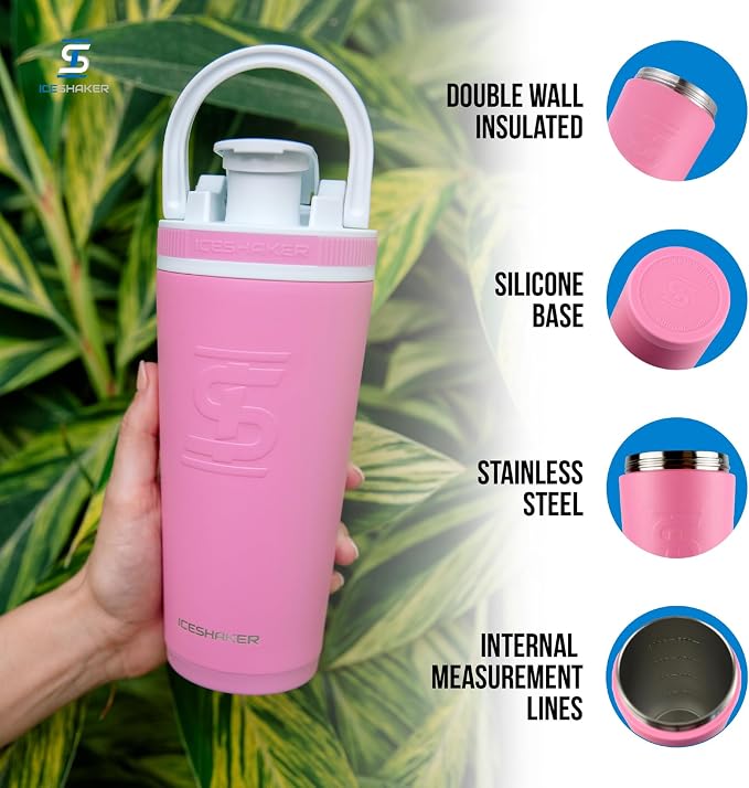 Ice Shaker Insulated Stainless Steel Shaker Bottle | 26oz - Image 2
