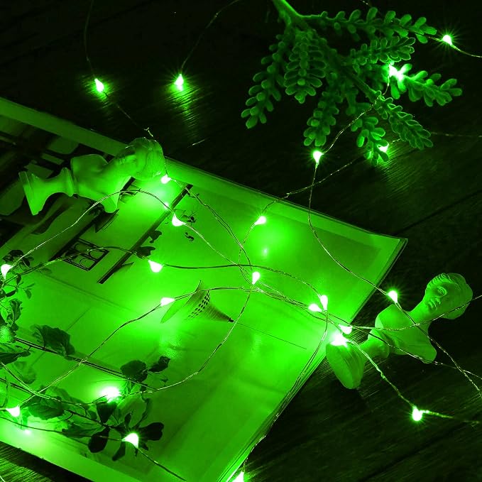 Ariceleo Mini St. Patrick's Day Fairy Lights Battery Operate, 2 Pack Copper - Image 5