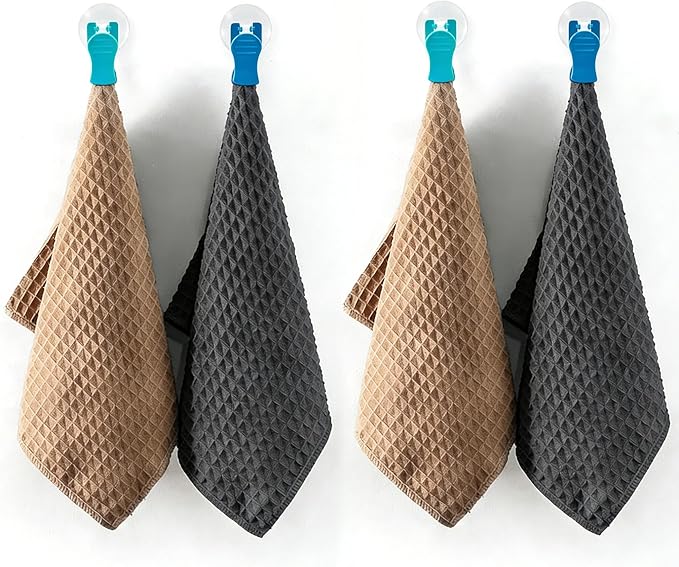 4Pack Barista Microfiber Waffle Weave Towels by Unknown