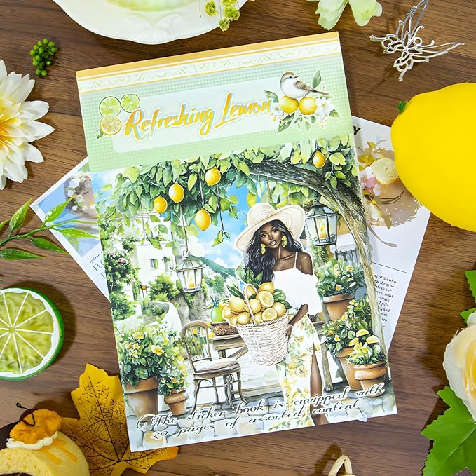 Snycler Refreshing Lemon Theme Sticker Scrapbooking Supplies - Image 2