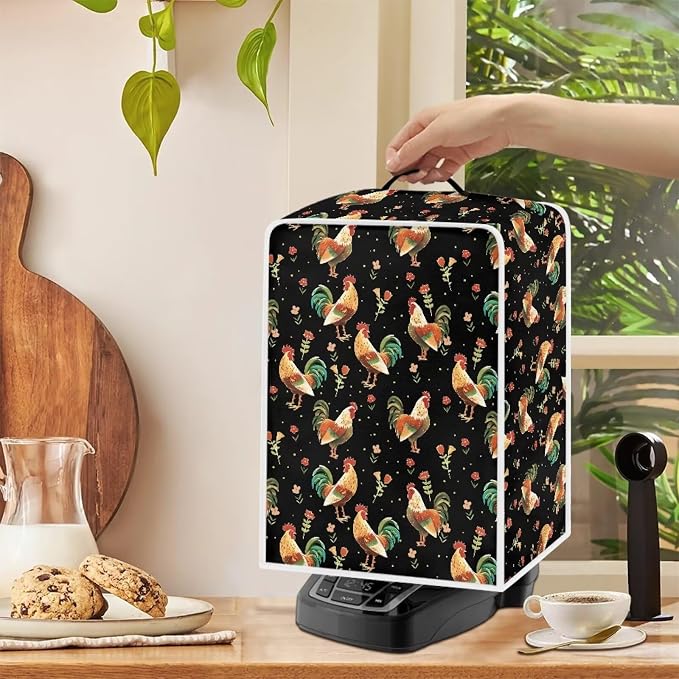 Rooster Coffee Maker Covers Heat-Resistant Waterproof Dust-Proof Dust Cover - Image 4