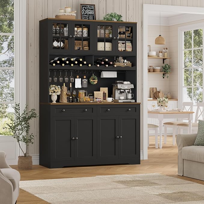 HOSTACK 75.4" Tall Kitchen Pantry Cabinet - Image 2