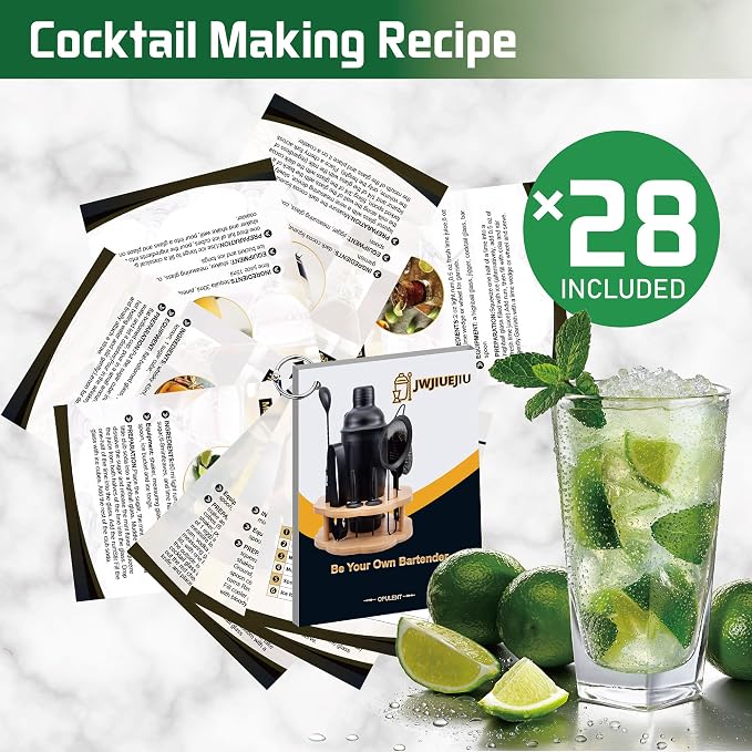 Cocktail Shaker Set Bartender Kit - Image 7