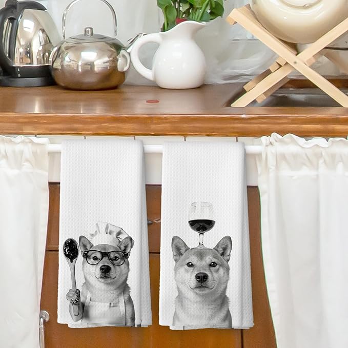 Funny Shiba Inu Hand Towels, Shiba Inu Gifts - Image 2