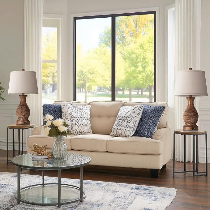 PARTPHONER Table Lamps Set of 2, Bedside Touch Lamp - Image 8