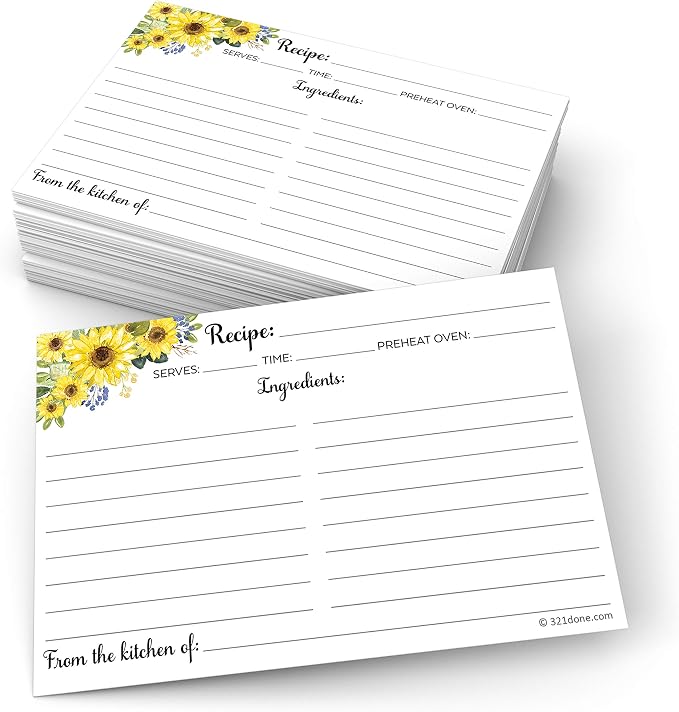 321Done Recipe Cards by 321Done