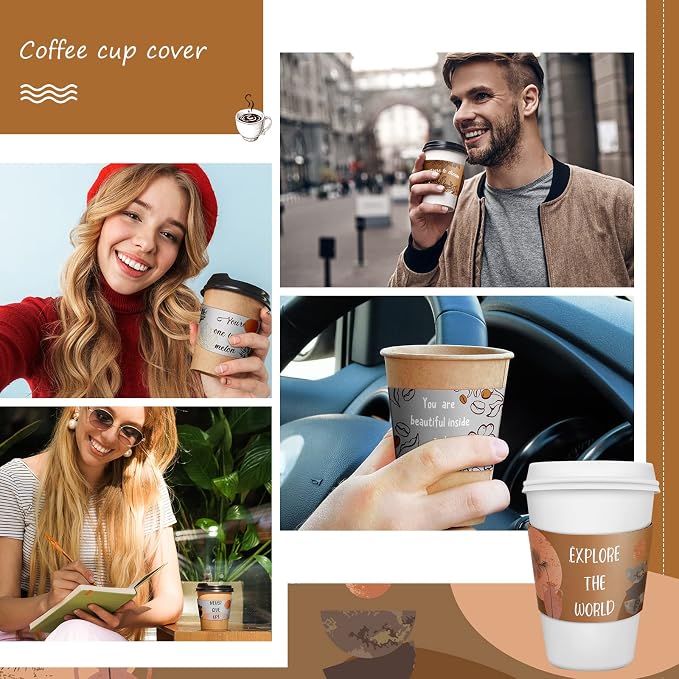 Dingion 500 Pack Coffee Cup Sleeves - Image 4
