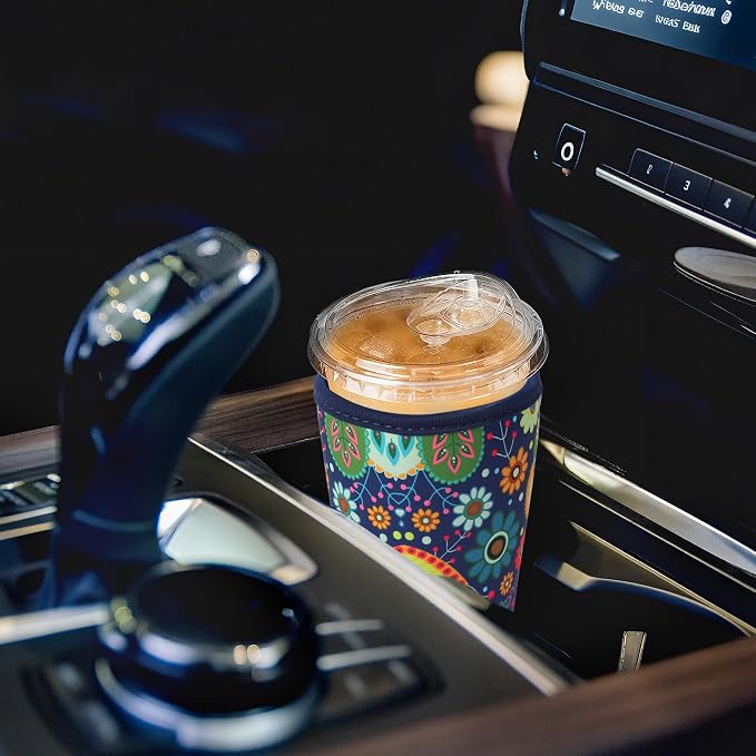 3Pcs Reusable Insulated Neoprene Iced Coffee Cold Soda Cup Sleeve | Fruit - Image 5