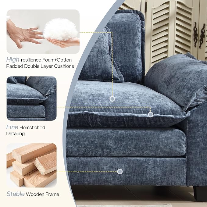 Modular Sectional Sofa, Cloud Couch - Image 3