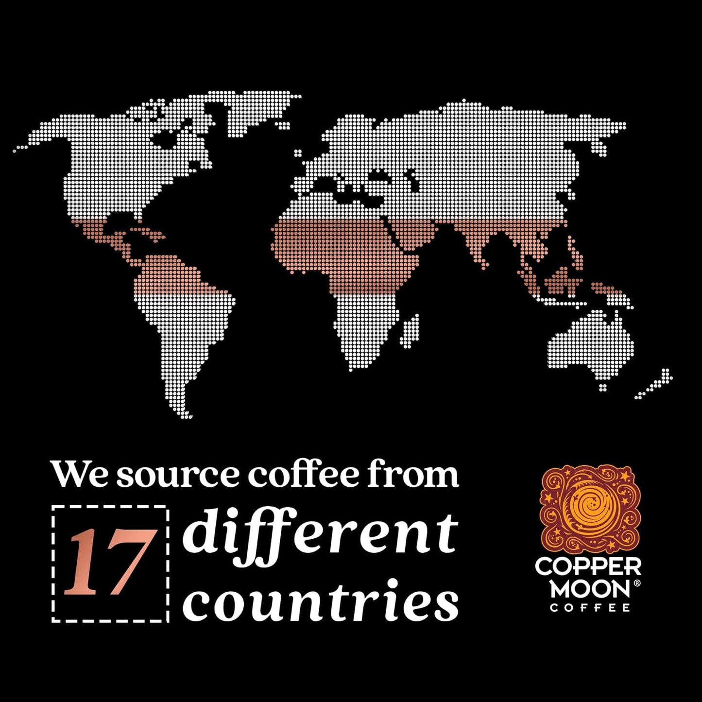 Copper Moon Medium Roast Whole Bean Coffee, Colombian Blend, 5 Lb