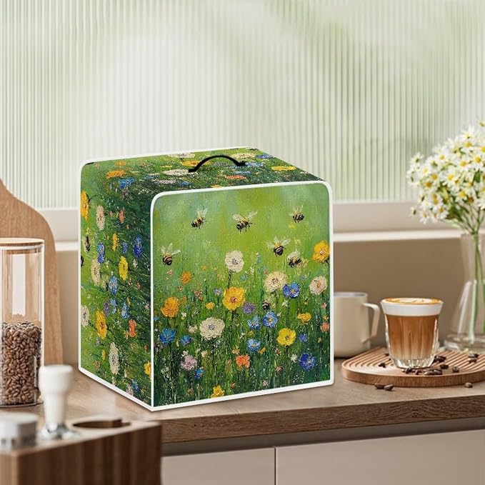 Flower Bee Design Coffee Machine Covers - Image 3