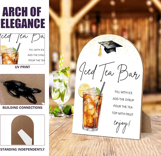 Graduation Iced Tea Bar Sign - Image 2