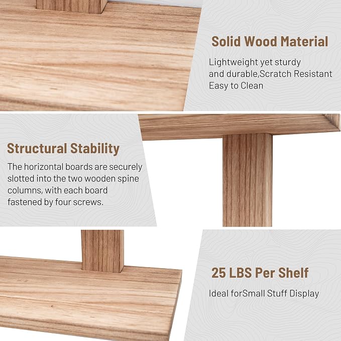 3 Tier Floating Shelves, Long Wall Shelf, Over The Toilet Shelves Bathroom - Image 7