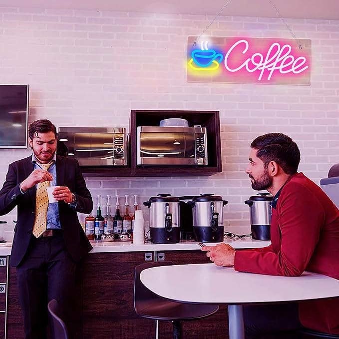 Coffee Neon Sign, Dimmable Coffee Bar Signs - Image 7