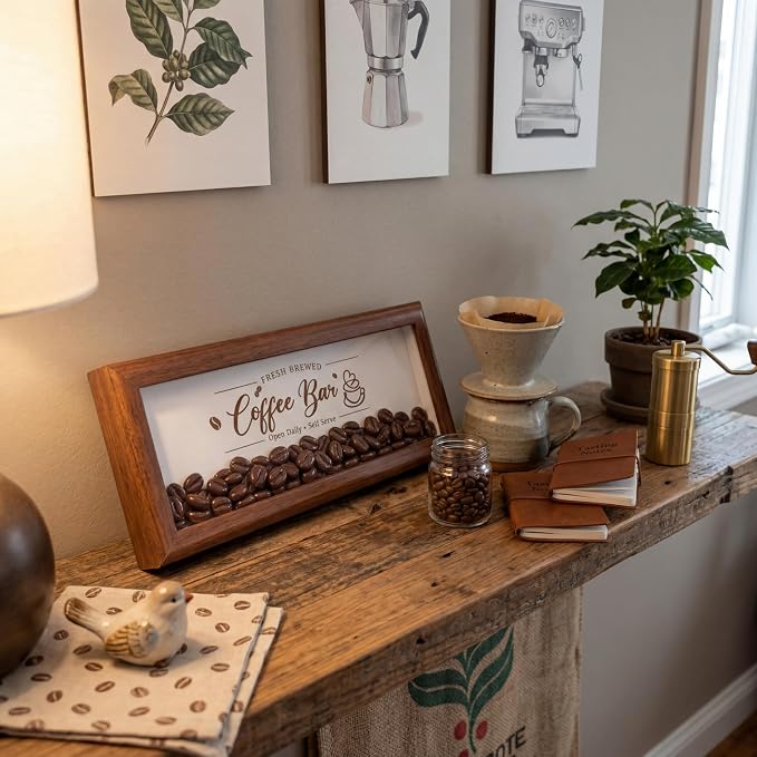 Novabright Daily Wooden Coffee Bar Sign - Image 4