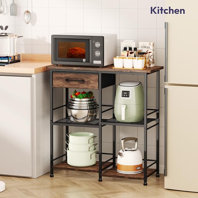 SWTYMIKI Bakers Rack with Storage - Image 6