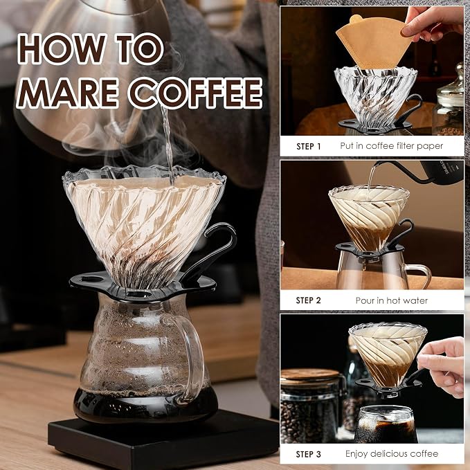 V60 Pour Over Coffee Dripper, 02 Filter - Image 5