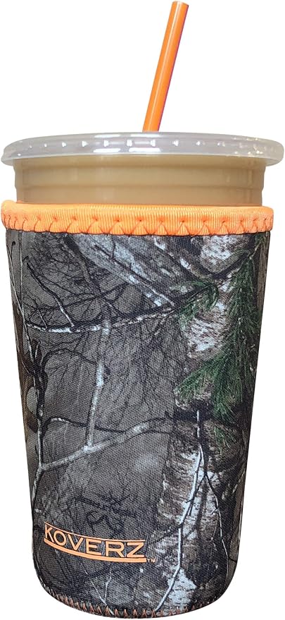 Iced Coffee Sleeve, Insulated Neoprene Cup Sleeve, Fits a 24 Oz. Coffee Cup by Koverz