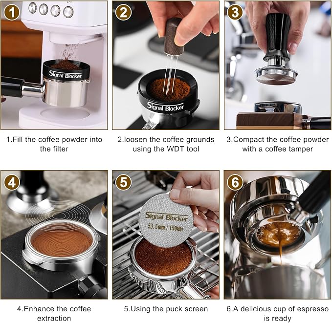 54mm Espresso Dosing Funnel & 53.5mm Puck Screen - Image 6