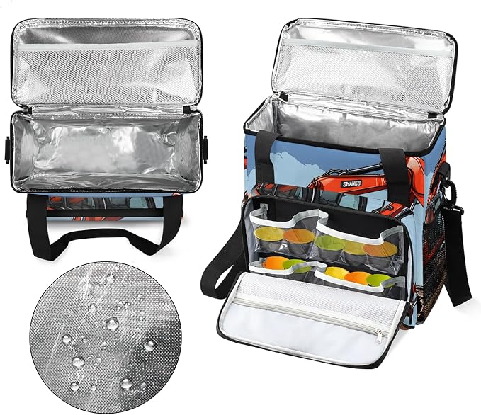 Engineering Car Coffee Maker Carring Bag, Large Insulated Storage Organizer - Image 3