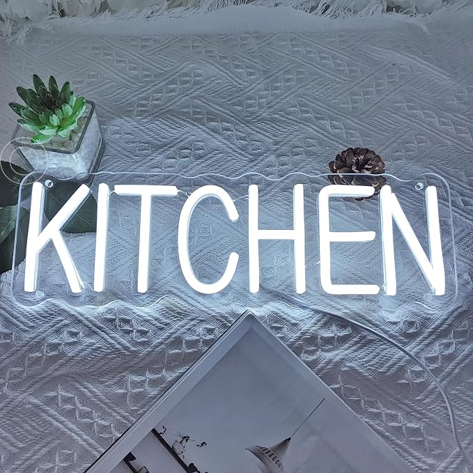 SYLHOME Kitchen Led Neon Light Sign Home Restaurant Wall Sign Decor - Image 4