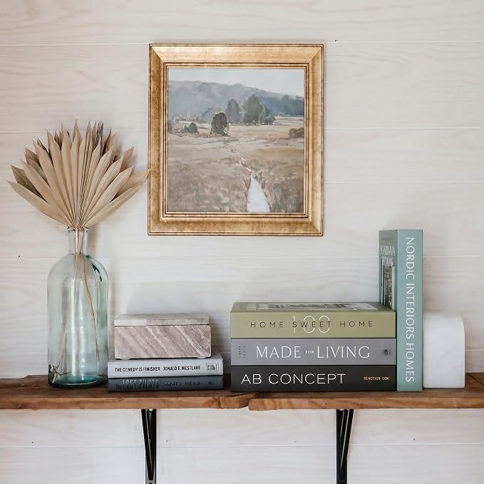 PROBENEX 4 Pcs Decorative Books | Faux Olive Coffee Table & Shelf Decor | - Image 3