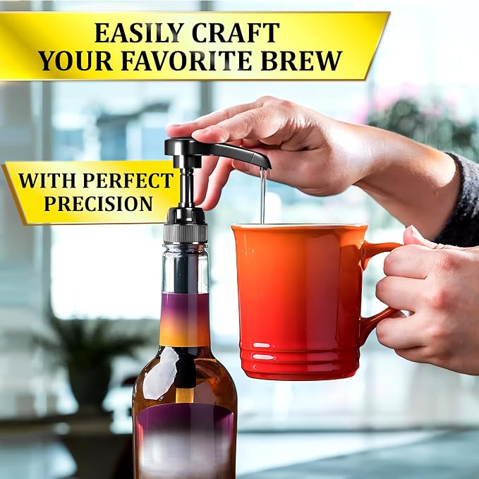 4 Pcs Coffee Syrup Pump Dispenser Set - Image 8