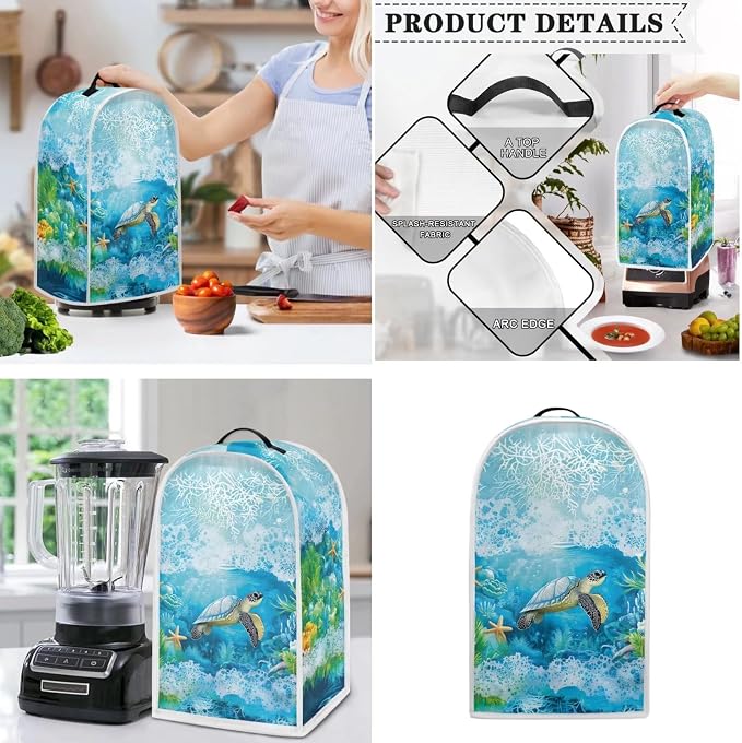 doginthehole Blender Cover Toaster Cover 2 Slice Aesthetic Underwater Sea - Image 3