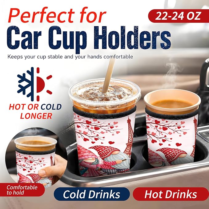 Reusable Neoprene Coffee Sleeve - Image 3
