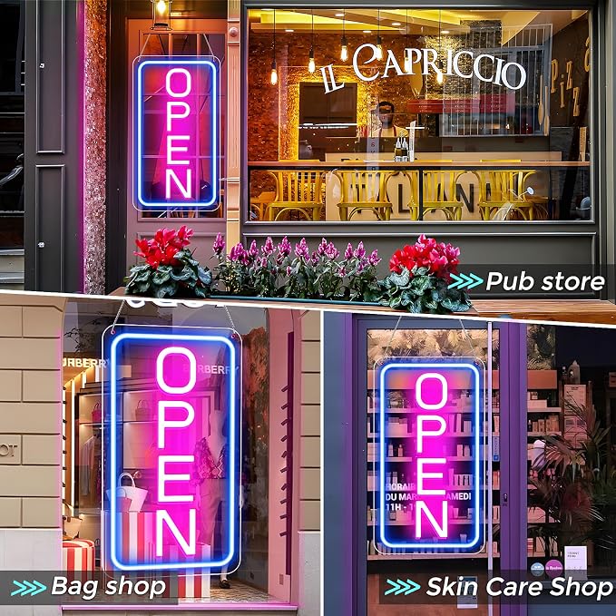 Open Signs for Business, Ultra Bright and Eye-catching Vertical Electric Light - Image 6