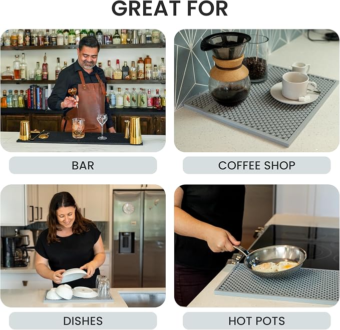 A Bar Above Heavy Duty Bar Mat, Food Safe Silicone Mat, Bar Mats - Image 4