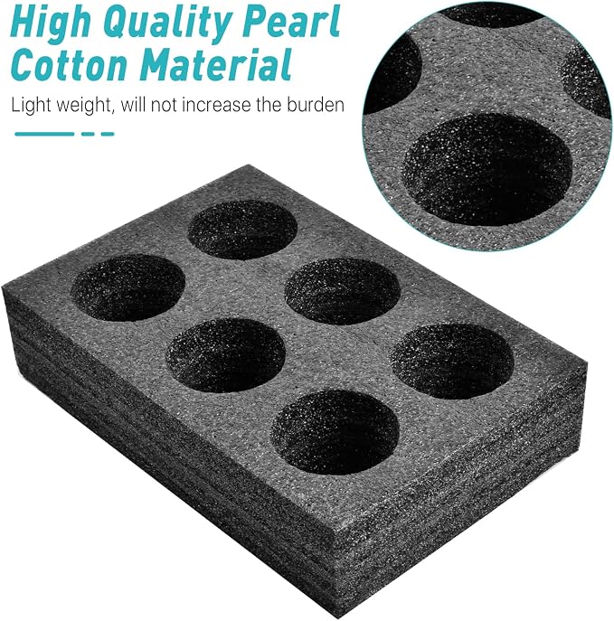 2Pcs Takeout Cup Holders Foam, 6 Cups Foam Takeout Coffee Carrier Trays to Go - Image 3