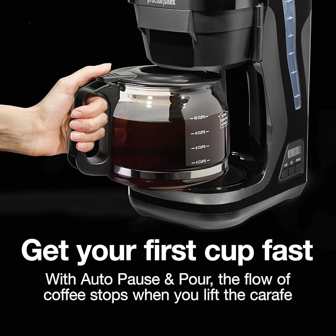 Proctor Silex FrontFill Drip Coffee Maker, Digital & Programmable, 12 Cup Glass - Image 8