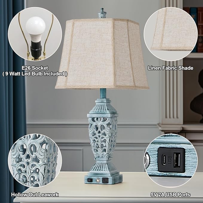 AIDENOEY Farmhouses Table Lamp - Image 2