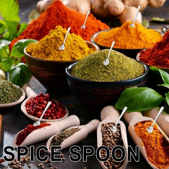 12Pcs Sustard Spoon, Salt Spoon, Tiny Stainless Steel Spoons - Image 3