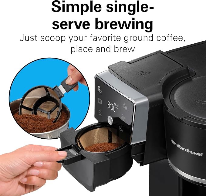 Hamilton Beach 2-Way 12 Cup Programmable Drip Hot and Iced Coffee Maker & - Image 6