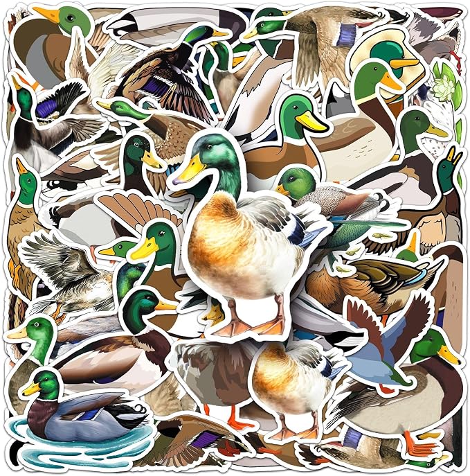 50Pcs Mallard Duck Stickers, Waterproof Vinyl Cute Duck Stickers - Image 7