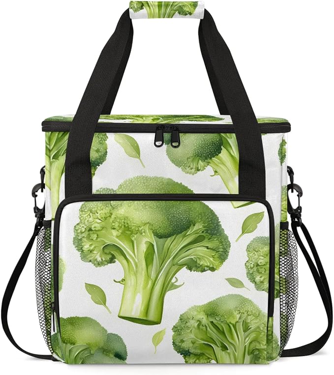 Broccoli Vegetables Coffee Maker Carring Bag, Large Insulated Storage Organizer by Home