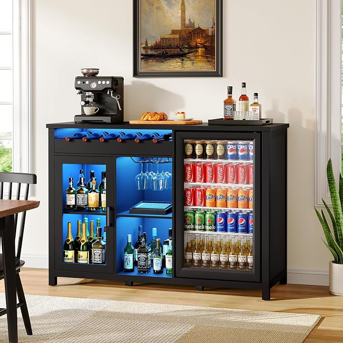 53" Modern Coffee Bar Cabinet by Unknown