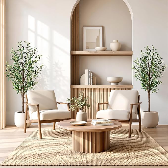 4FT Artificial Olive Tree, Faux Potted Olive Plant - Image 7