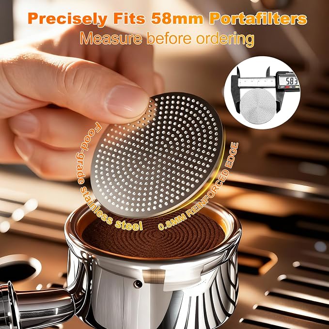 58.3mm Espresso Puck Screen 2 Pack – Professional Premium 3rd Gen Dual-Layer - Image 4
