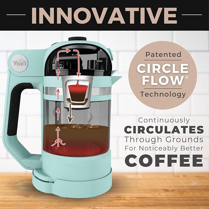 VINCI Micro Café Smallest Single-Serve Glass Coffee Brewer | Compatible - Image 7