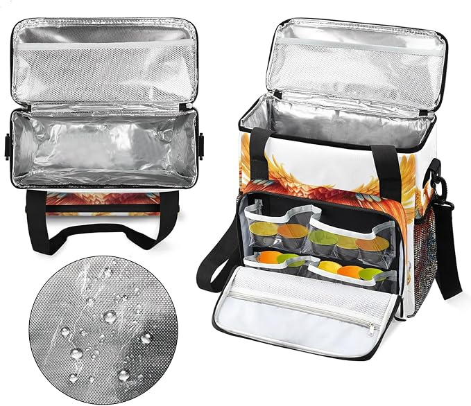 Phoenix Animals Coffee Maker Carring Bag, Large Insulated Storage Organizer - Image 3